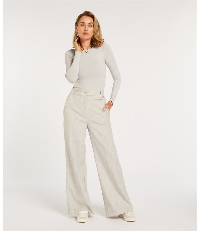 Josh V Pantalon Kate Light Grey Melange