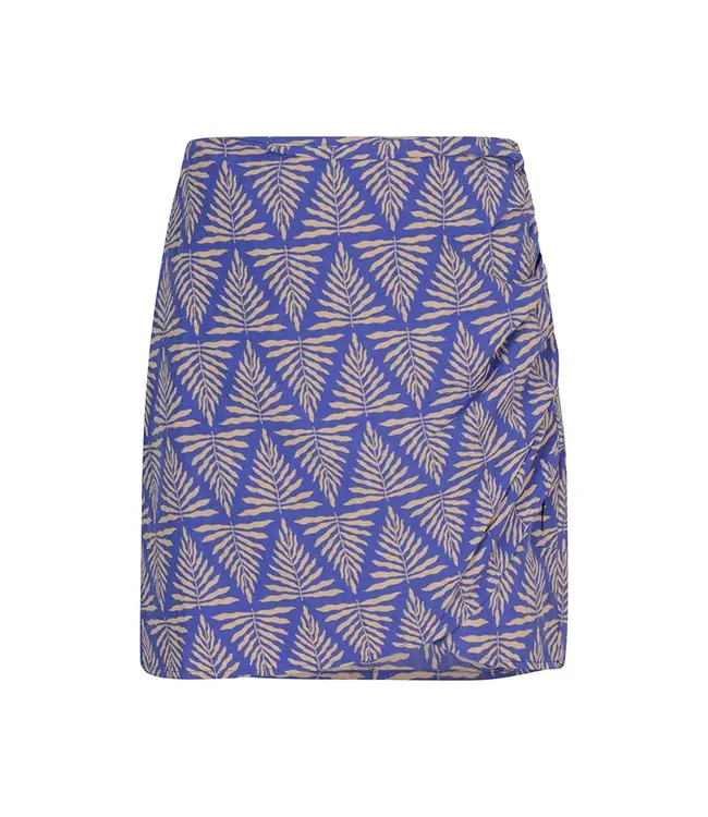 Lofty Manner Rok Milou Zigzag Leaves Print