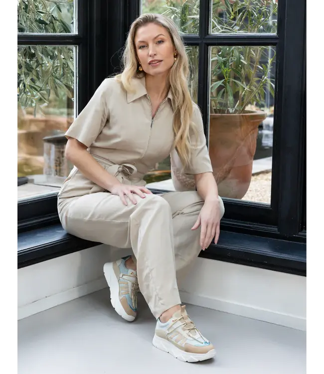 Tango Sneaker Kady Fat 429-ab Beige/Blue Multi