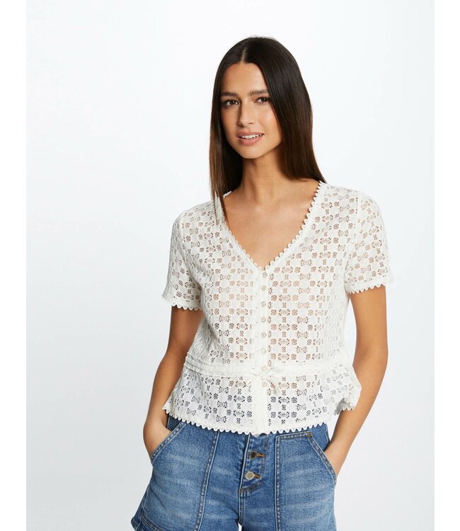 Morgan de toi Morgan Top Date Off White