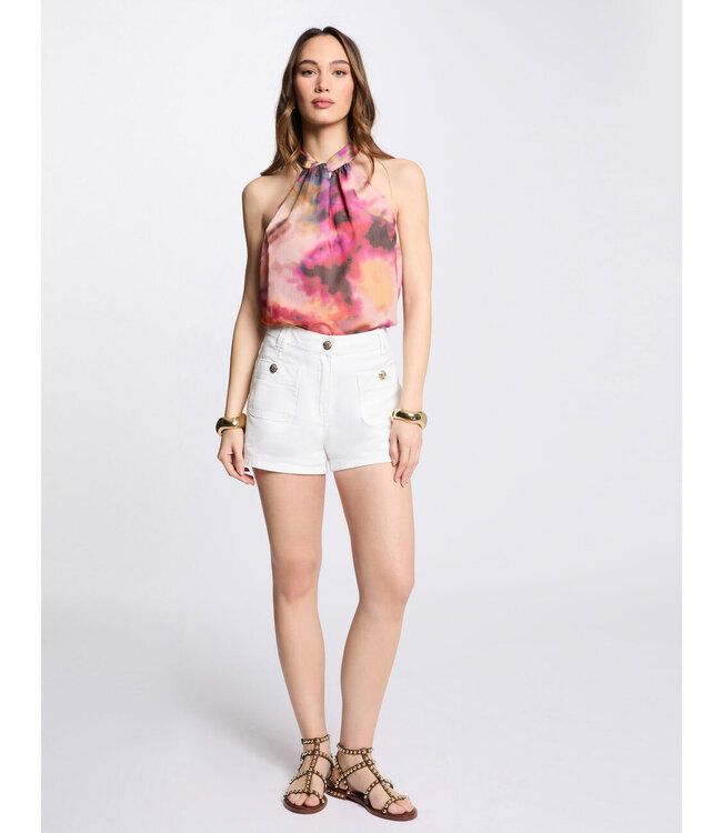 Morgan Top Opial.f Glam Print