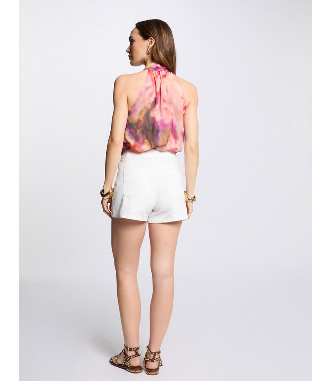 Morgan Top Opial.f Glam Print