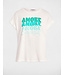 Morgan T-shirt Damor Off White / Green