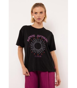 Fluresk Fluresk T-shirt Viola Black