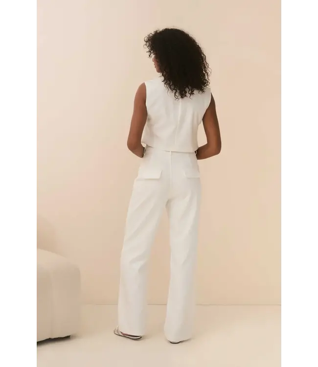 Lofty Manner Gilet Dialla White