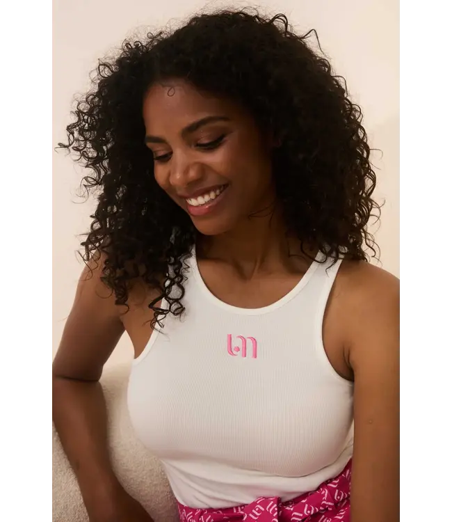 Lofty Manner Top Shani White / Pink