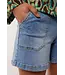 G-maxx G-maxx Short Giorgia Denim Mid Blue