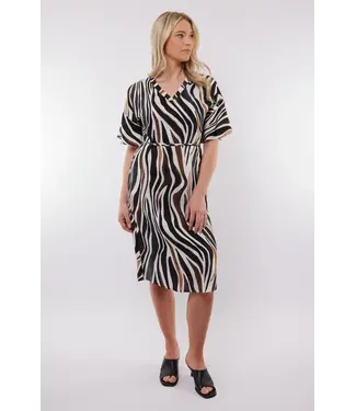C&S The Label C&S Jurk Puerto Rico Offwhite / Tiger Eye