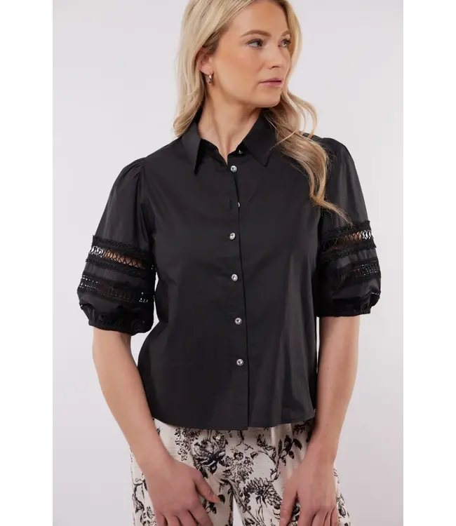 C&S The Label C&S Blouse Santa Cruz Black