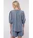 C&S The Label C&S Top Monterosso Denim Mid Blue