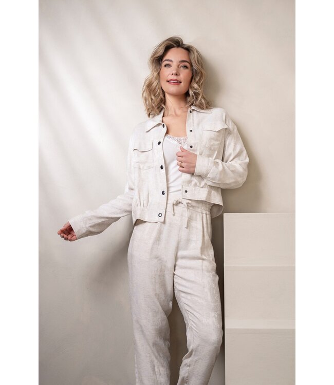 Elvira Jacket Jayda Silk Ecru