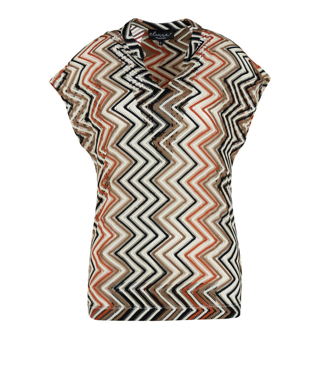 Elvira Top Lize Zigzag Bronzed