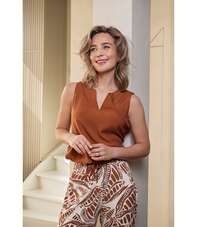 Elvira Top Cacao Bronzed