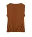Elvira Top Cacao Bronzed