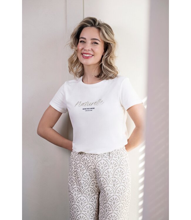 Elvira T-shirt Natural Off White