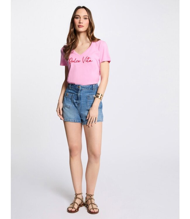 Morgan de toi Morgan T-shirt Dolce Pink