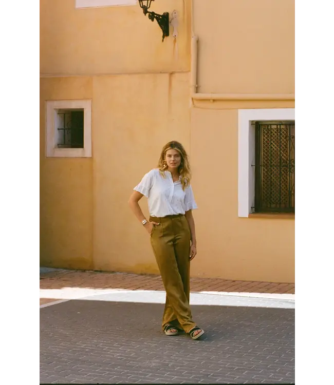C&S Broek Manarola Mustard Olive