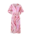 C&S The Label C&S Jurk Puerto Rico Offwhite / Super Pink