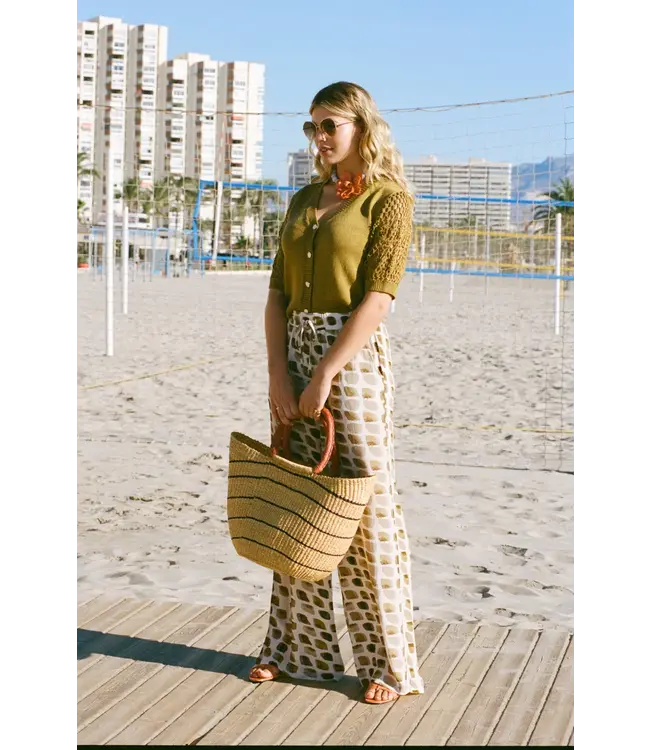 C&S Broek Zafra Sand / Olive Mustard Olive