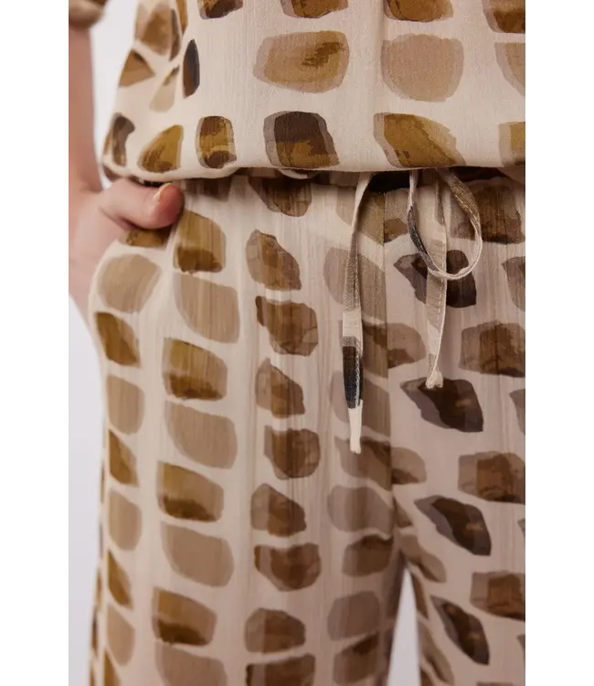 C&S Broek Zafra Sand / Olive Mustard Olive