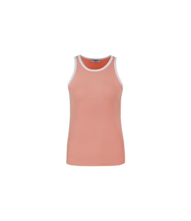 Fluresk Top Lain Flower Peach