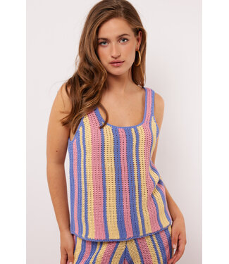 Fluresk Fluresk Top Simone Flower Peach / Persian Jewel