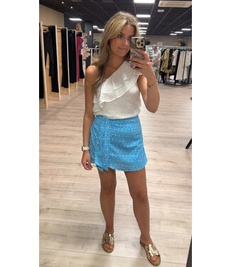 Lofty Manner Lofty Manner Skort Vanessa Blue Seashell Print