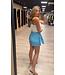 Lofty Manner Skort Vanessa Blue Seashell Print