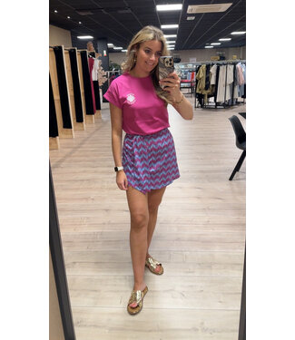 Lofty Manner Lofty Manner Skort Vanessa Multi Wave Print