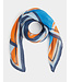 Morgan Sjaal 5Mopi Orange/Blue Print