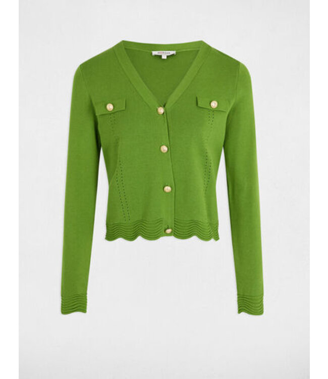 Morgan Vest Marola Pistache Green