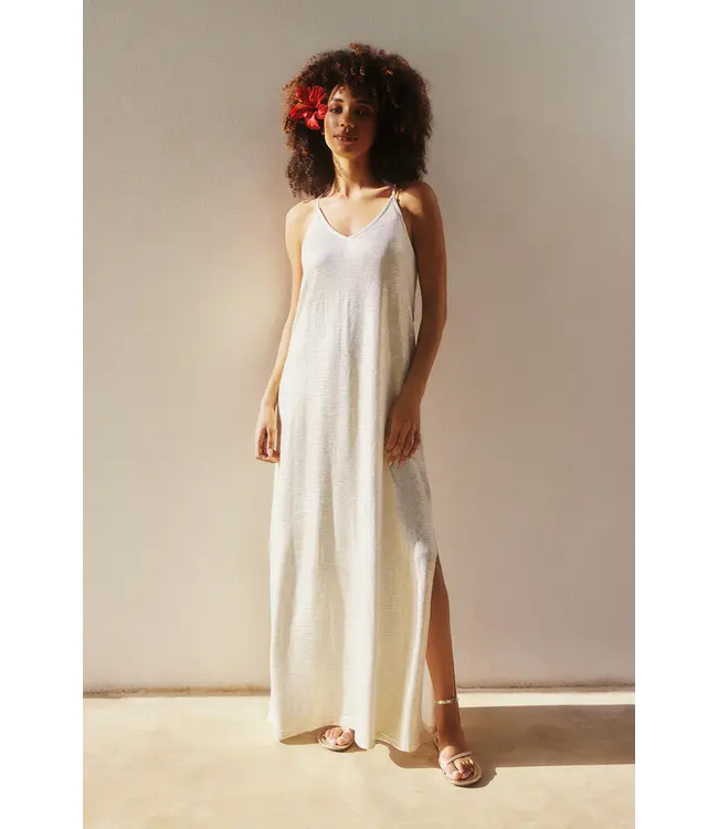 Lofty Manner Lofty Manner Jurk Vaiana White Gold