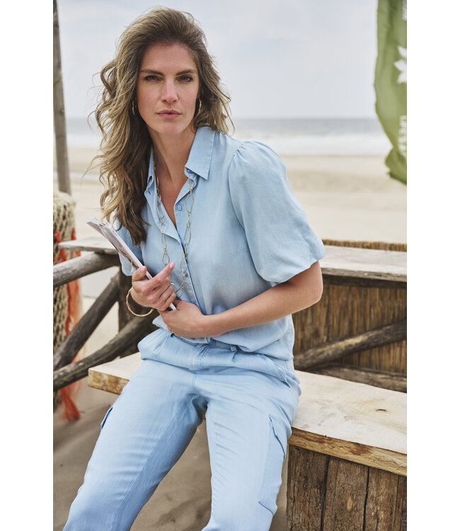 Elvira Blouse Robin Sky Blue