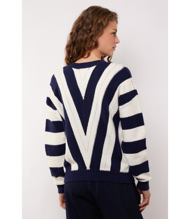 G-maxx Trui Rekha Knit Eclipse / Offwhite