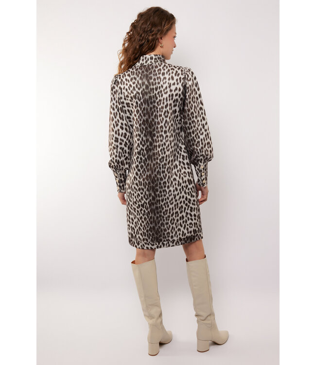 G-maxx Jurk Brandy Sand / Olive Green