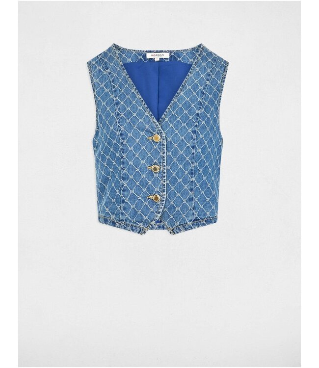 Morgan Gilet Coshel Denim Stone