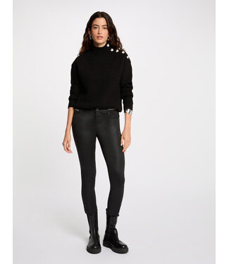 Morgan de toi Morgan Broek Palona Coated Black