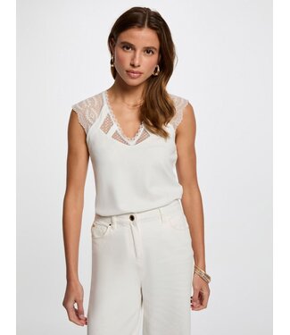 Morgan de toi Morgan Top Demyl Off White