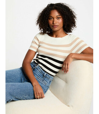 Morgan de toi Morgan Top Mpiana Ivoire Off White