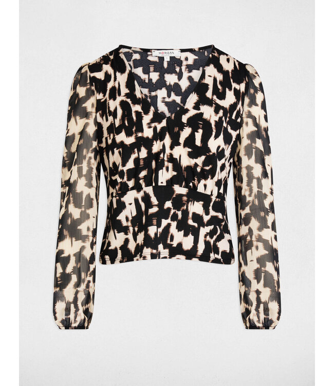 Morgan Blouse Trita Panther print
