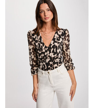 Morgan de toi Morgan Blouse Trita Panther print