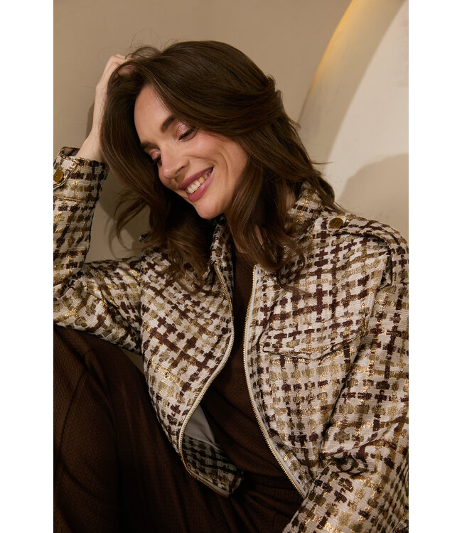 Lofty Manner Jacket Noor Dark Brown