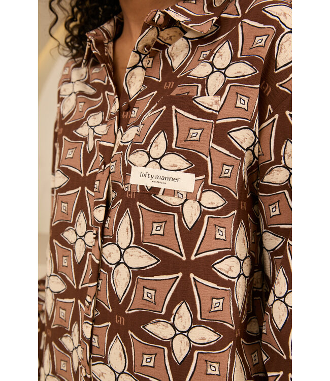 Lofty Manner Blouse Aya Mosaic Print