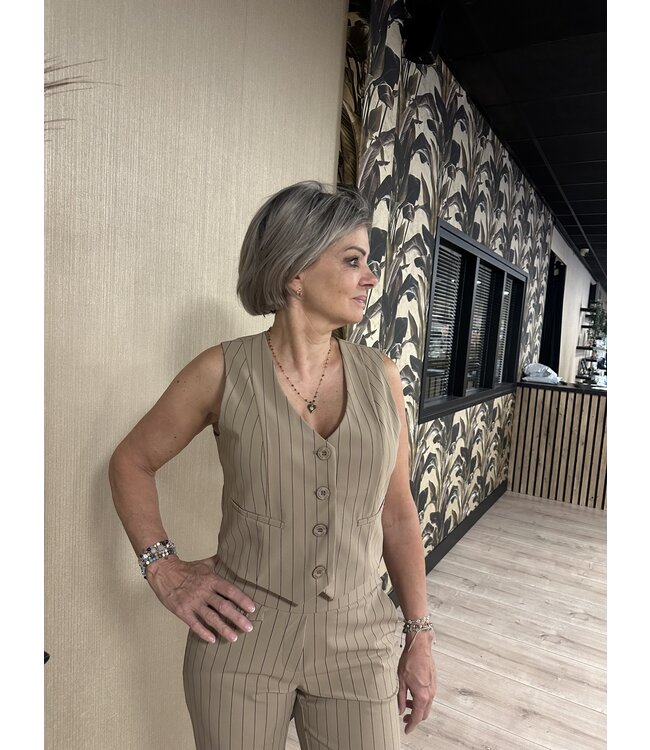 Lady Day Gilet Vivienne Kaitlyn Stripe