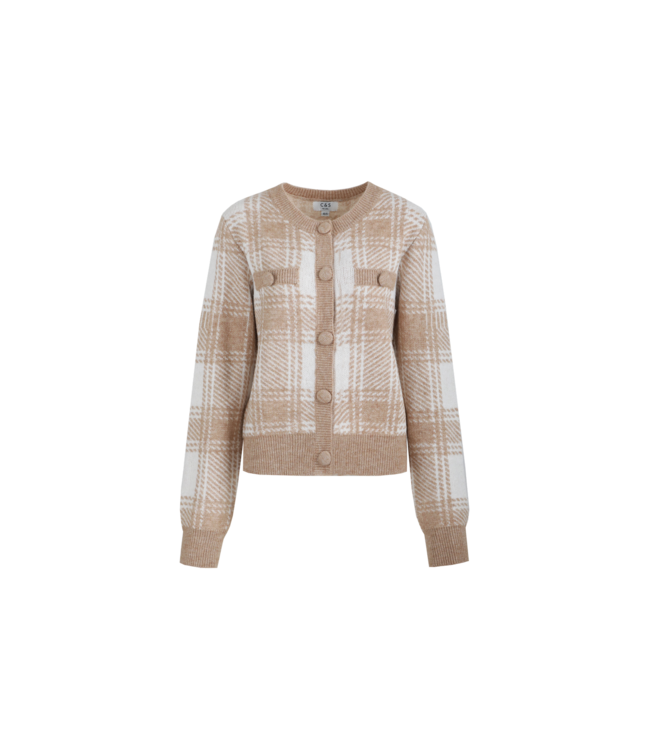 C&S Vest Casey Knit Sand / Light Camel