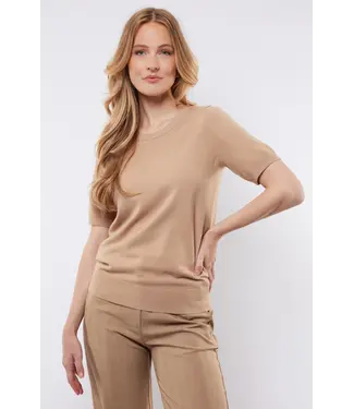 C&S The Label C&S Knit Top Anne Light Camel