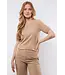C&S Knit Top Anne Light Camel