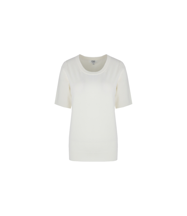 C&S Knit Top Anne Offwhite