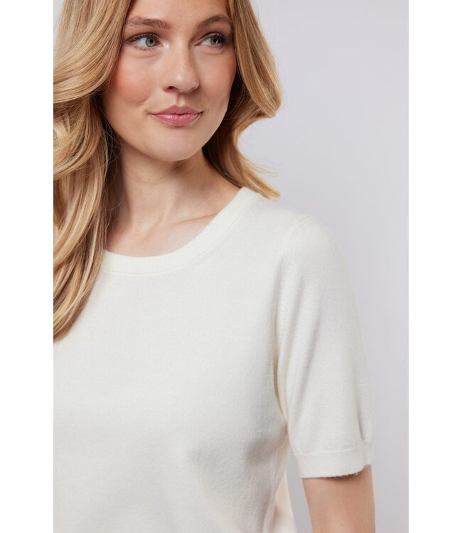 C&S Knit Top Anne Offwhite