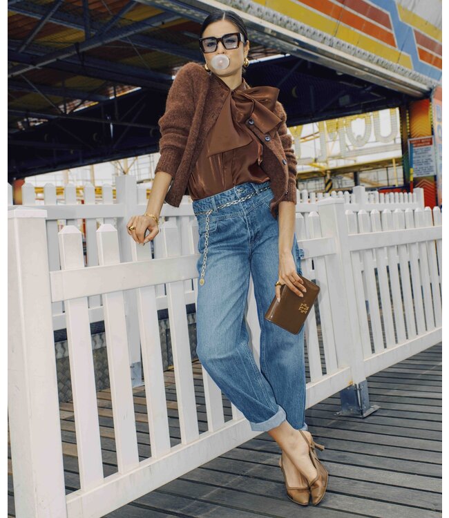 Josh V Blouse Sylvia Dark Brown